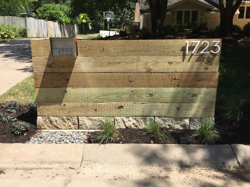 Example of a trendy home design design in Omaha