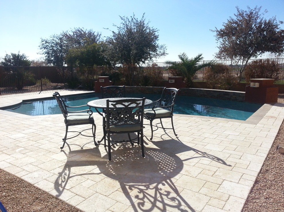 Photo of a mediterranean pool in Phoenix.