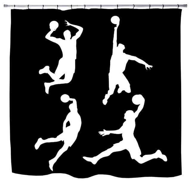 Slam Dunk Basketball Shower Curtain From Extremely Stoked Slam Dunk Basketball Shower Curtain From Extremely Stoked