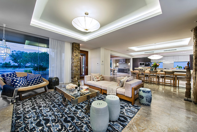 The Beach House transitional-living-room