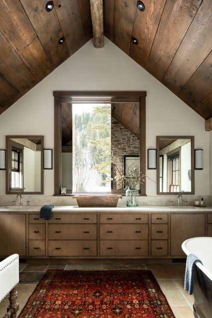 Two Rivers rustic-bathroom