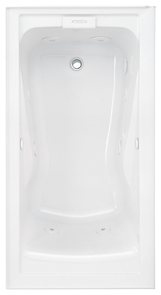 Evolution 60 x 32" Deep Soak Integral Apron Bathtub Contemporary