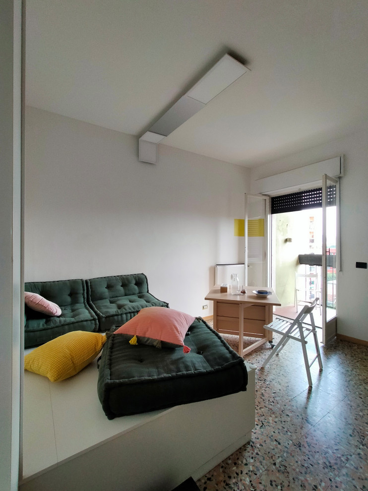 Immagine di un soggiorno design stile loft