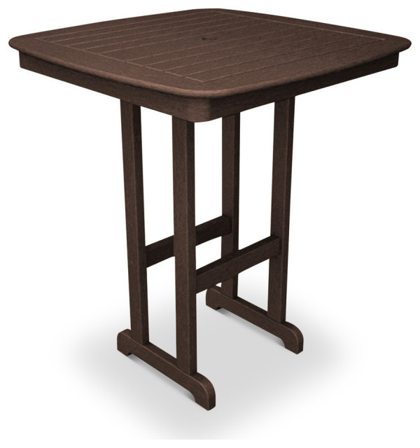 Polywood Nautical 37" Bar Table - Transitional - Outdoor Pub And Bistro ...