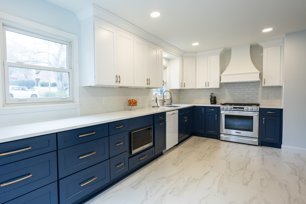 Marietta Kitchen Blue Cabinets
