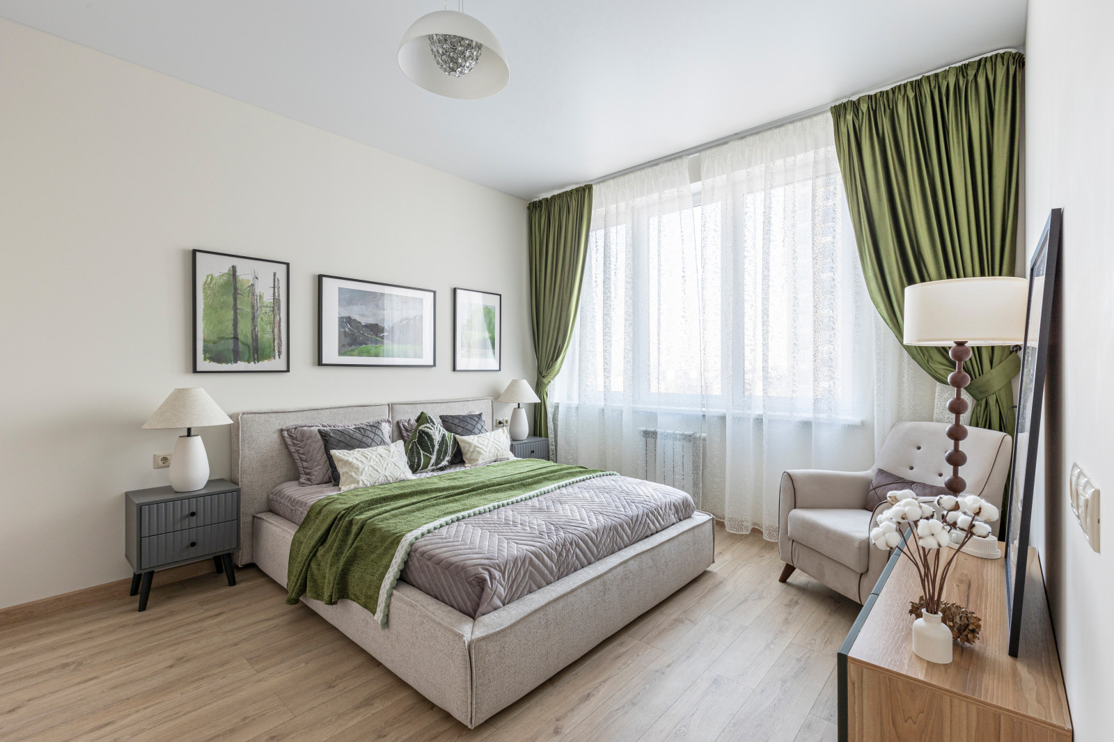 Двухкомнатная квартира под сдачу. Спальня