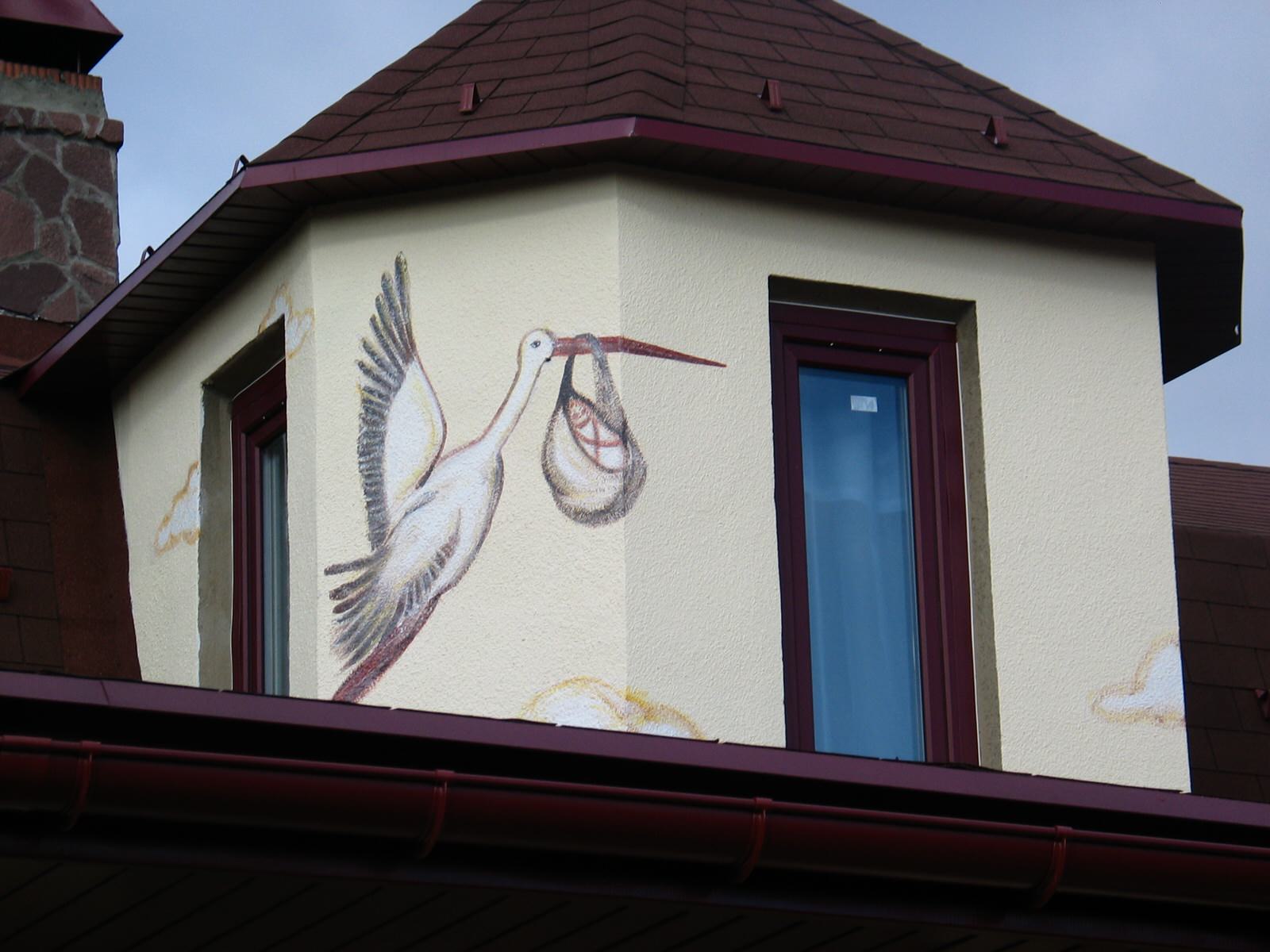 Проект росписи фасада с казачьей тематикой