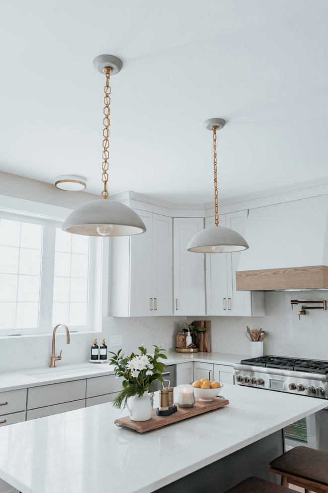 Inspiration for a transitional home design remodel in New York