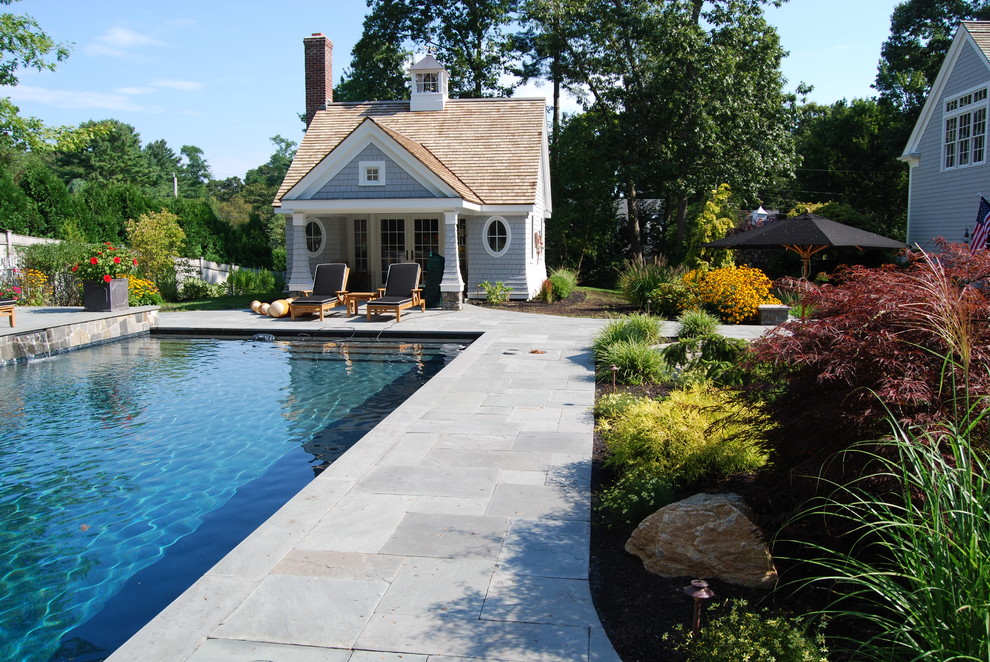 Design ideas for a traditional pool in Boston.