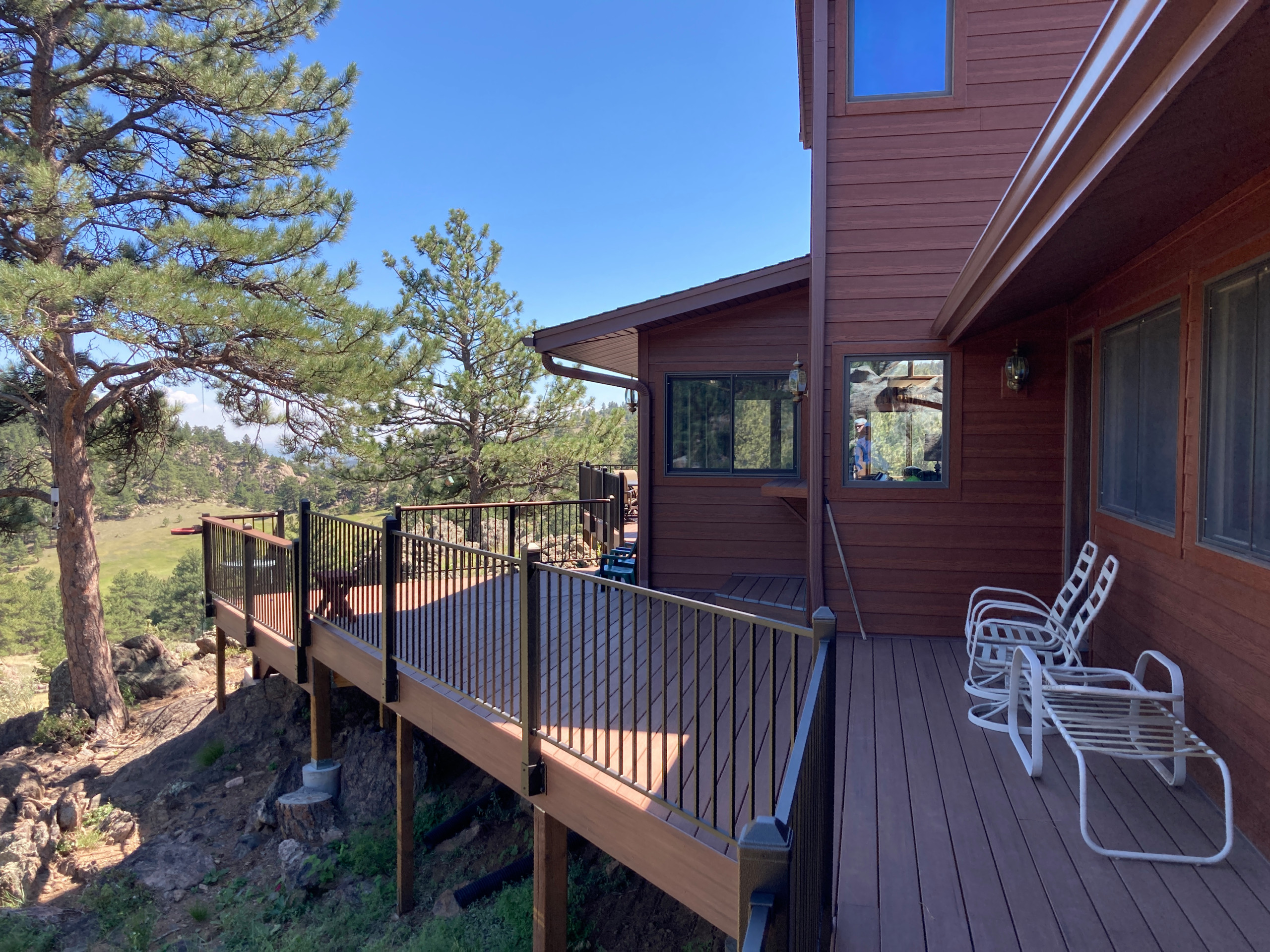 Mountain Castle Fortress with Wrap Around Deck & Barn
