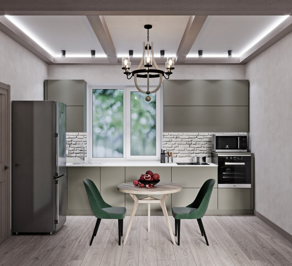 кухня гостиная 46 кв м