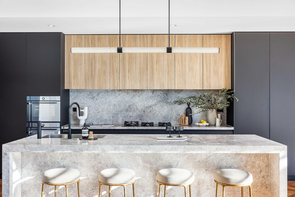 Contemporary kitchen in Sydney.