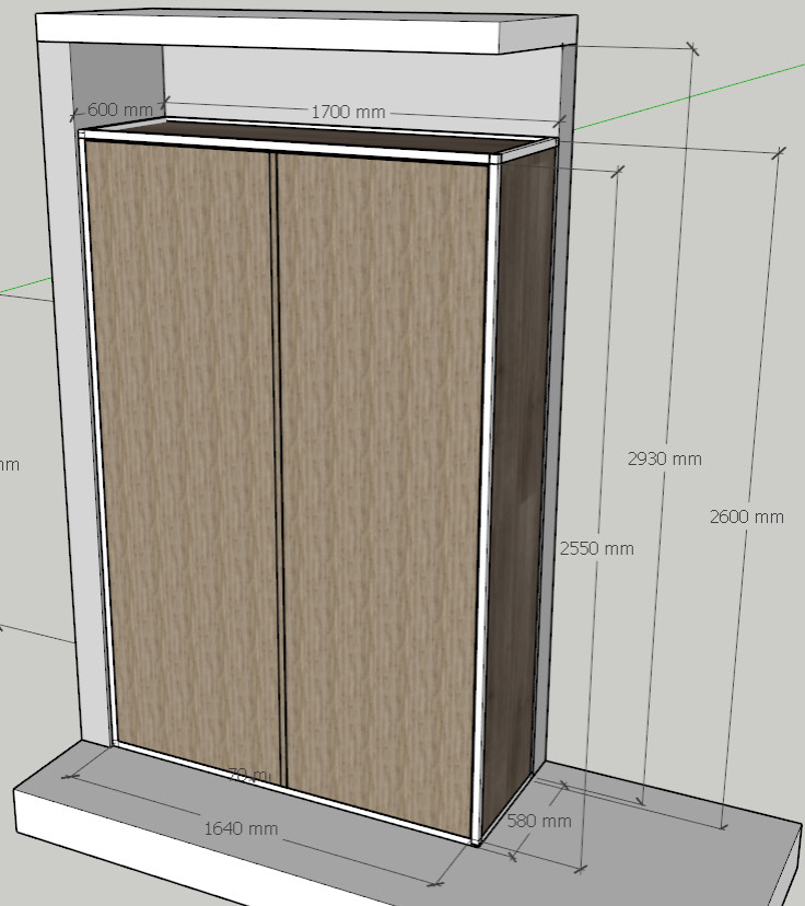 Шкаф купе-лофт