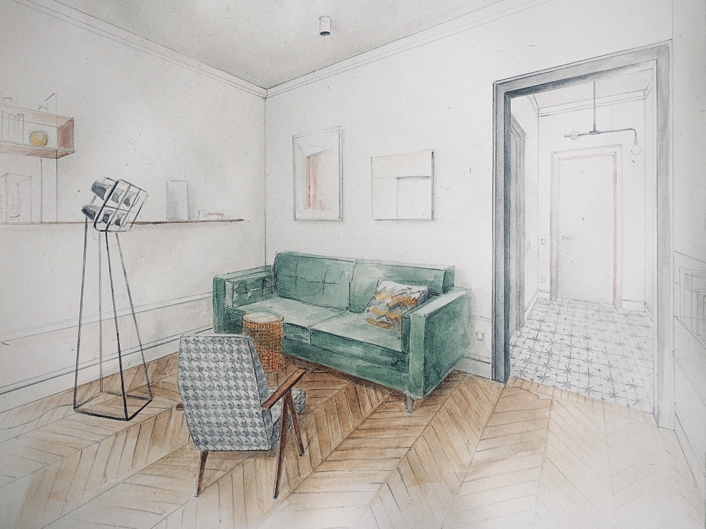 Эскиз гостиной