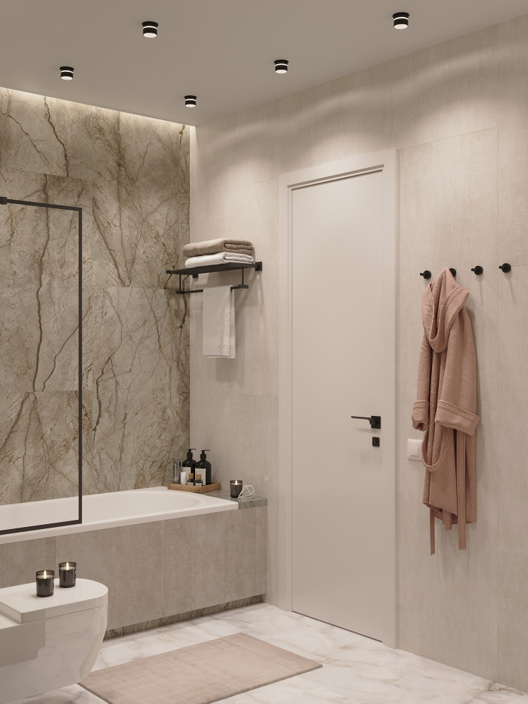 Санузел в 3-к. квартире ЖК "HeadLiner"