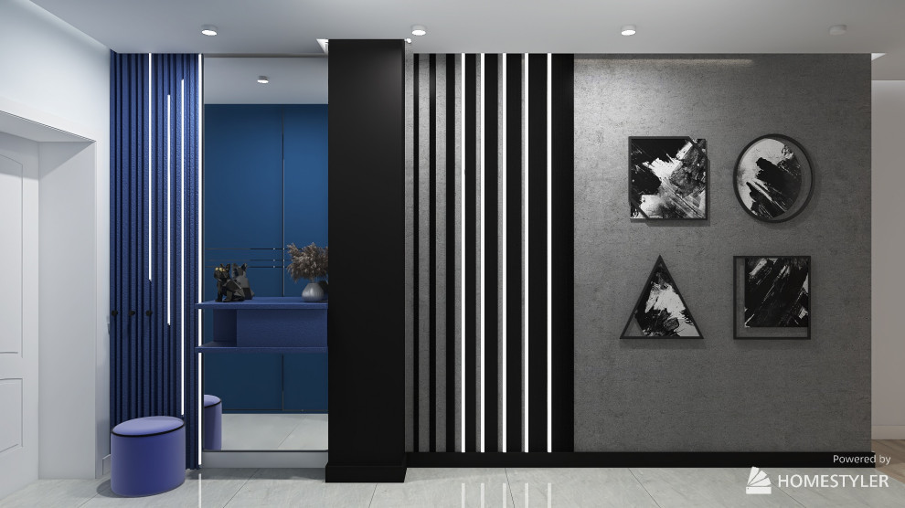 Проект двухкомнатной квартиры в современном стиле