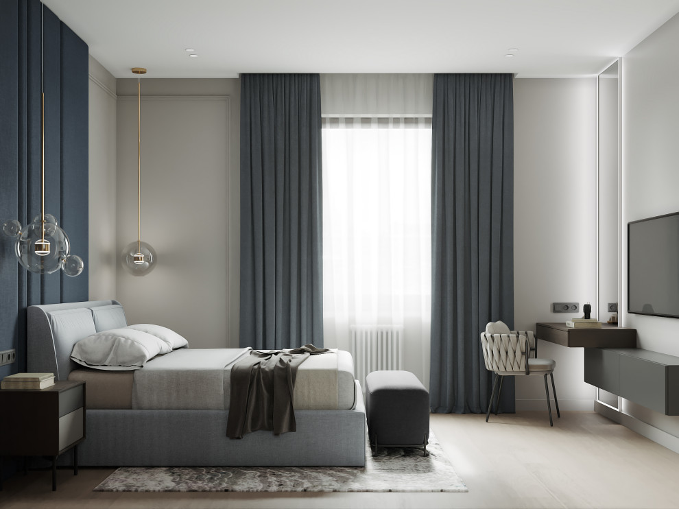 Дизайн-проект 3-комнатной картиры ЖК "Дом на Грота", 102 кв.м, Спб