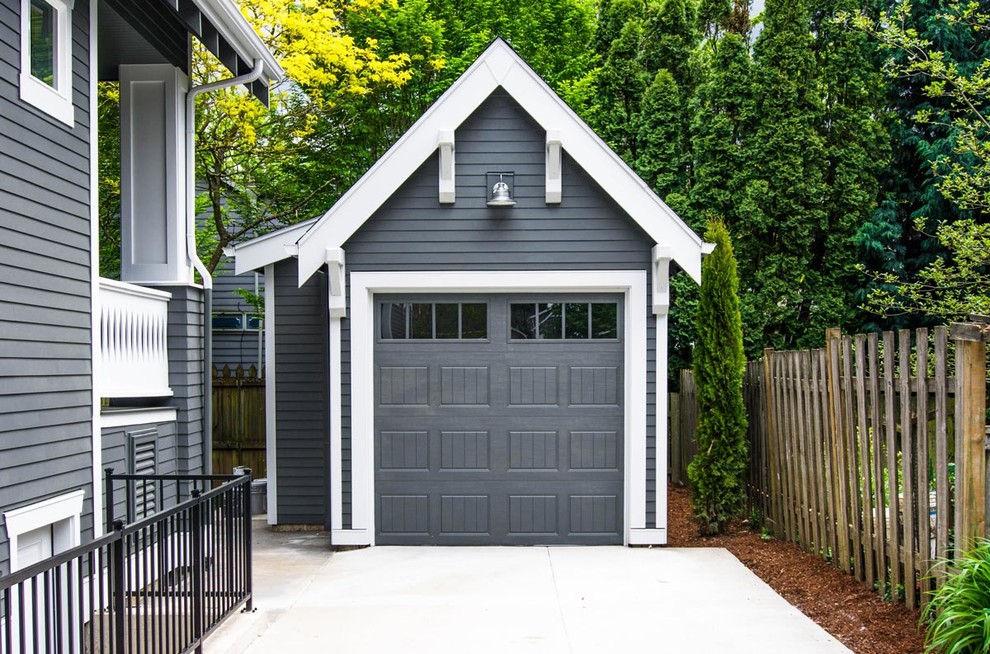 Harney Bungalow (M2405CRD) Traditional Garage Portland by Mark Stewart Home Design