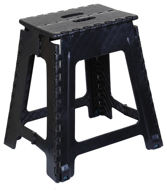 Folding Step Stool 18" Black