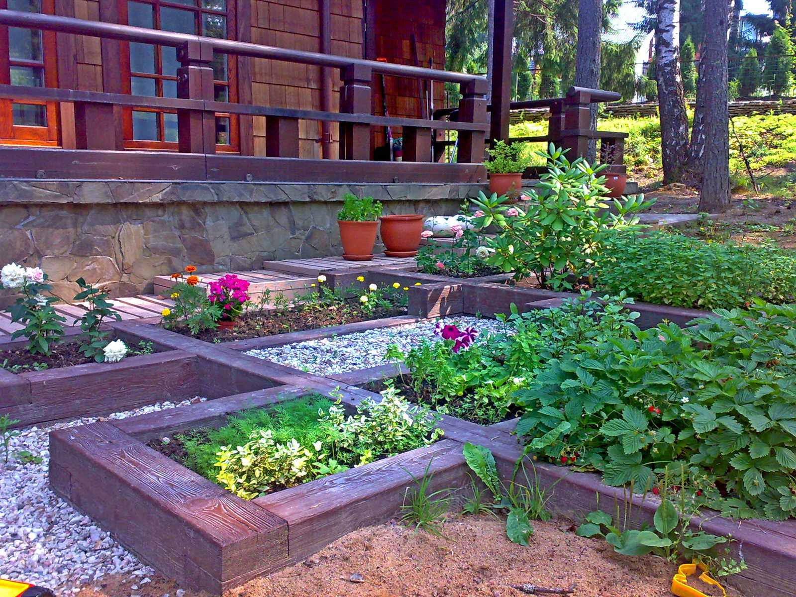 Сад с японским влиянием