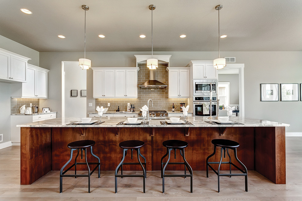 Inspiration for a transitional kitchen in Boise.
