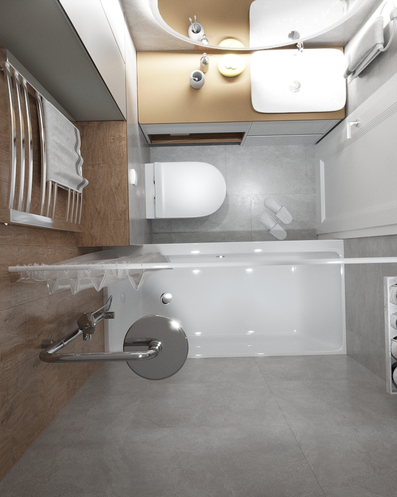 Ванная в "хрущевке"