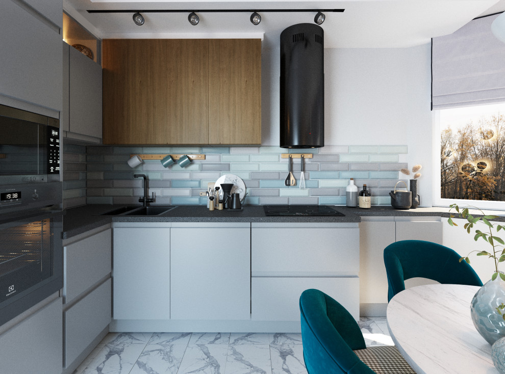 Кухня с эркером