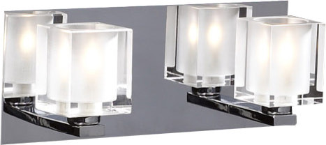 PLC Lighting 2-Light Vanity, Glacier Collection, 3482 PC