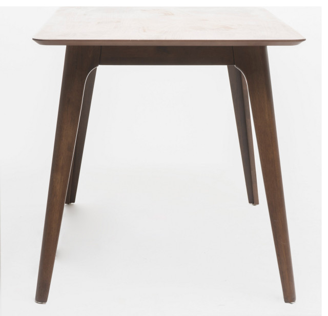 GDF Studio 5-Piece Francaise Mid Century Walnut Finish Dining Set ...