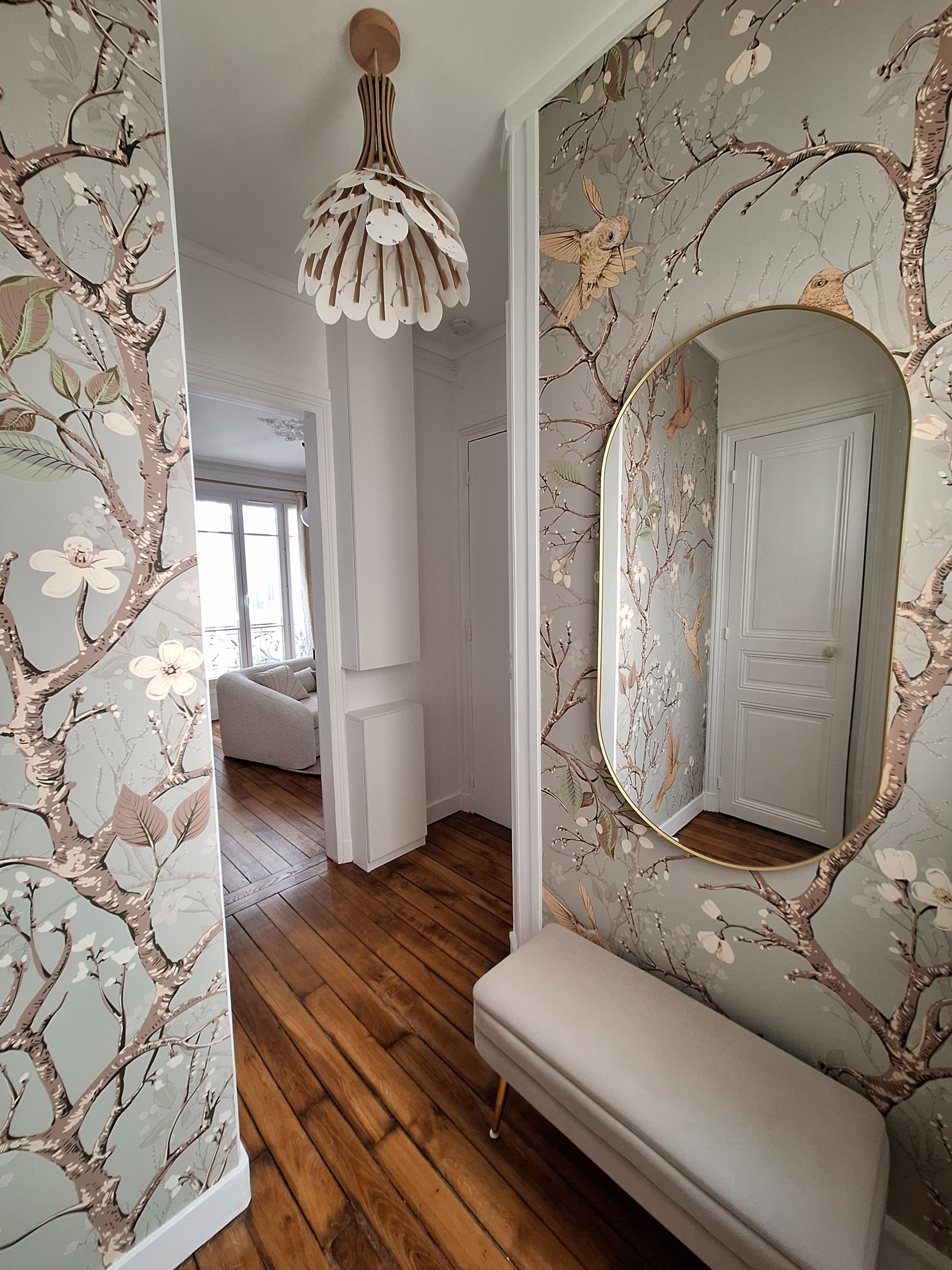 Rénovation partielle, décoration et ameublement d'un appartement ancien
