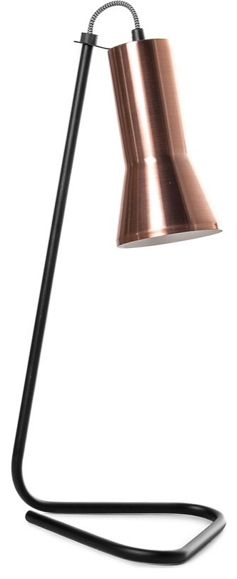 Pangea Home Jolene Metal Table Lamp, Copper