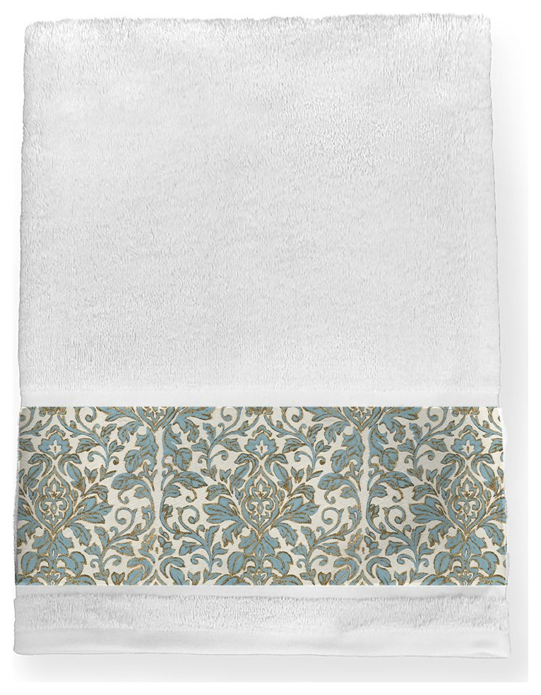Antique Damask Bath Towel Bath Towels by Laural Home Houzz