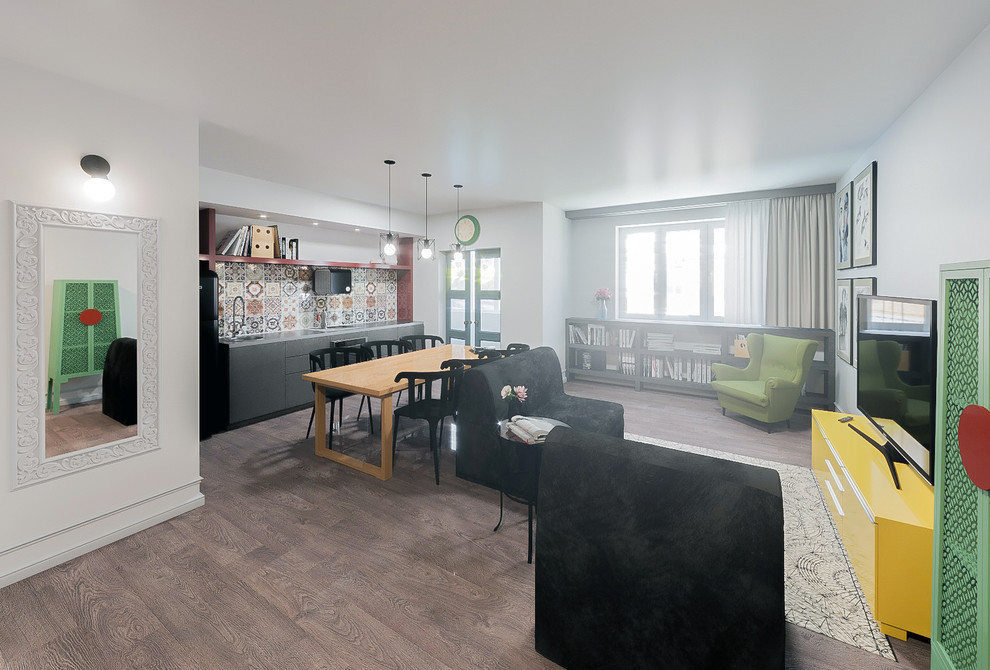 Небольшая квартира с очень ограниченным бюджетом в 2 яруса в Краснодаре