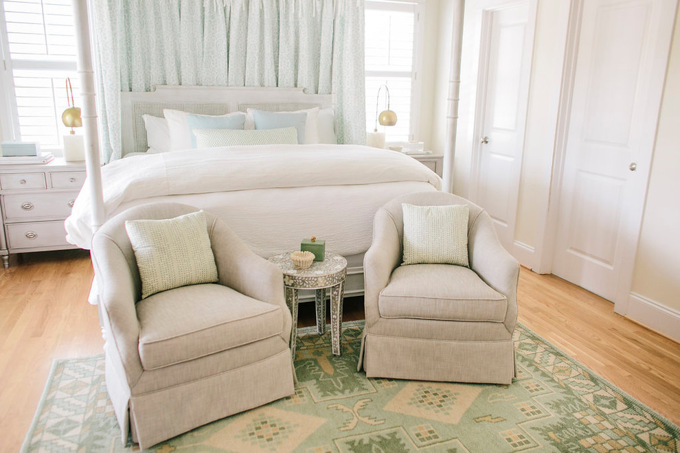 Inspiration for a coastal bedroom in Other.