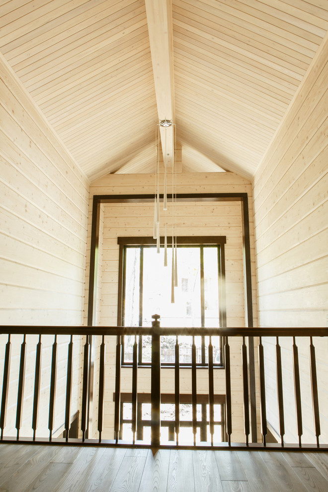 Интерьер дома из клееного бруса