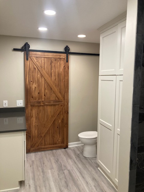 Full bathroom with walk-in shower
