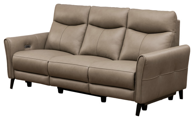 Marley Leather Power Reclining Sofa With Power Headrests - Contemporary ...