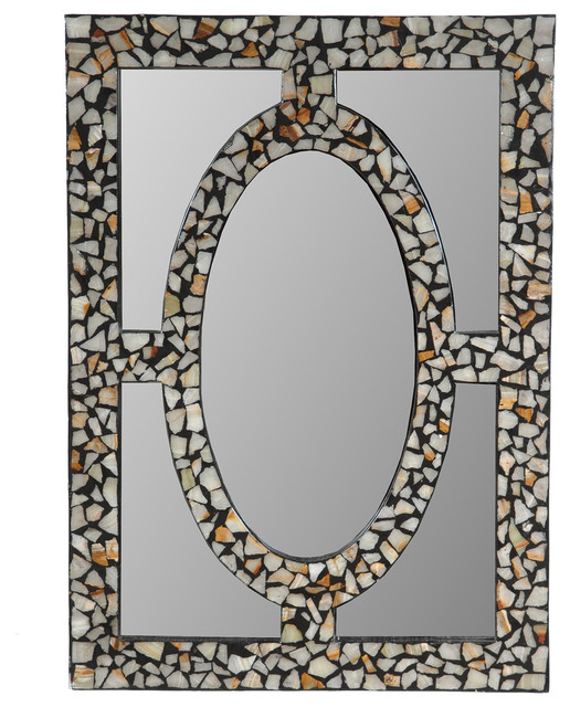 Stone Inlaid Mirror 28 X19 7