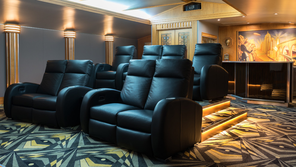 Intracoastal Interiors - Contemporary - Home Theater - Orlando - by ...