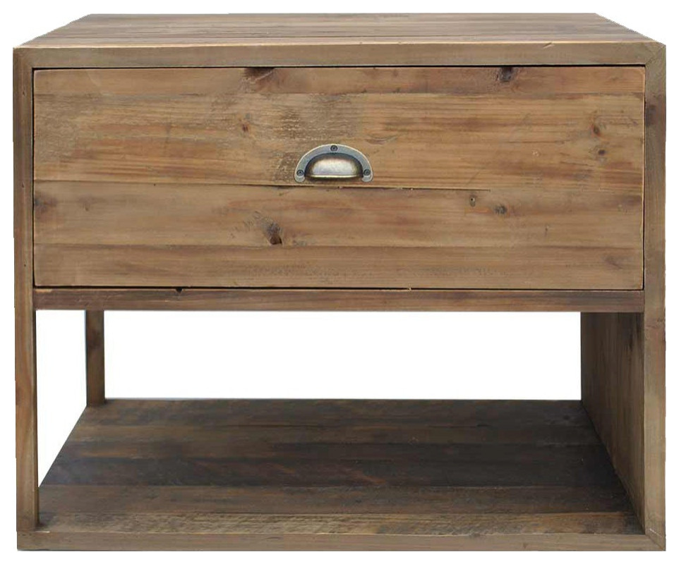 Reclaimed Nightstand Rustic Nightstands And Bedside Tables by