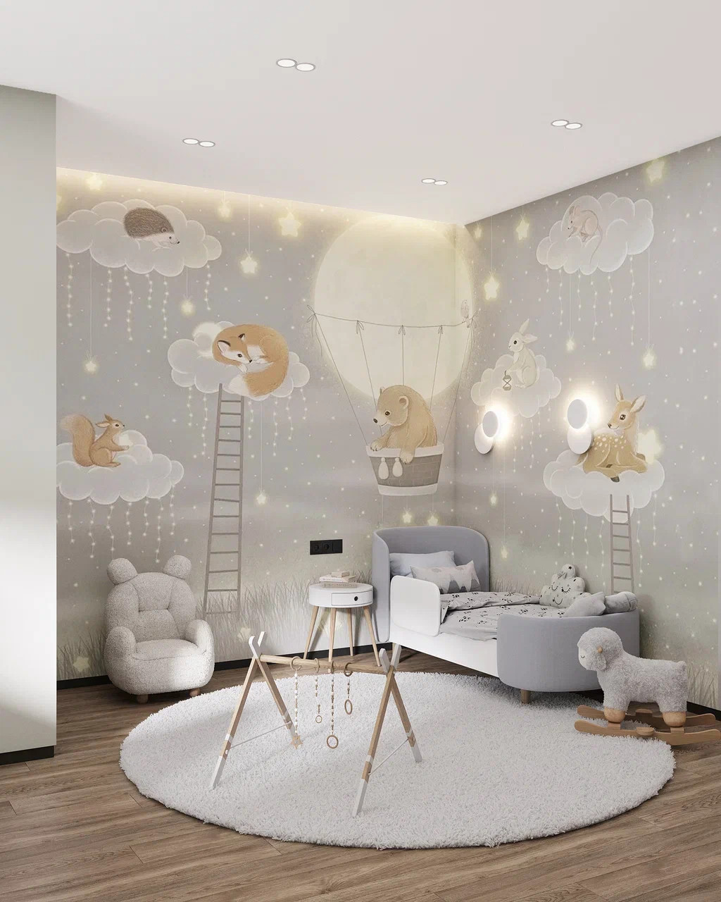 Квартире в современном стиле с детской комнатой - комфорт и уют