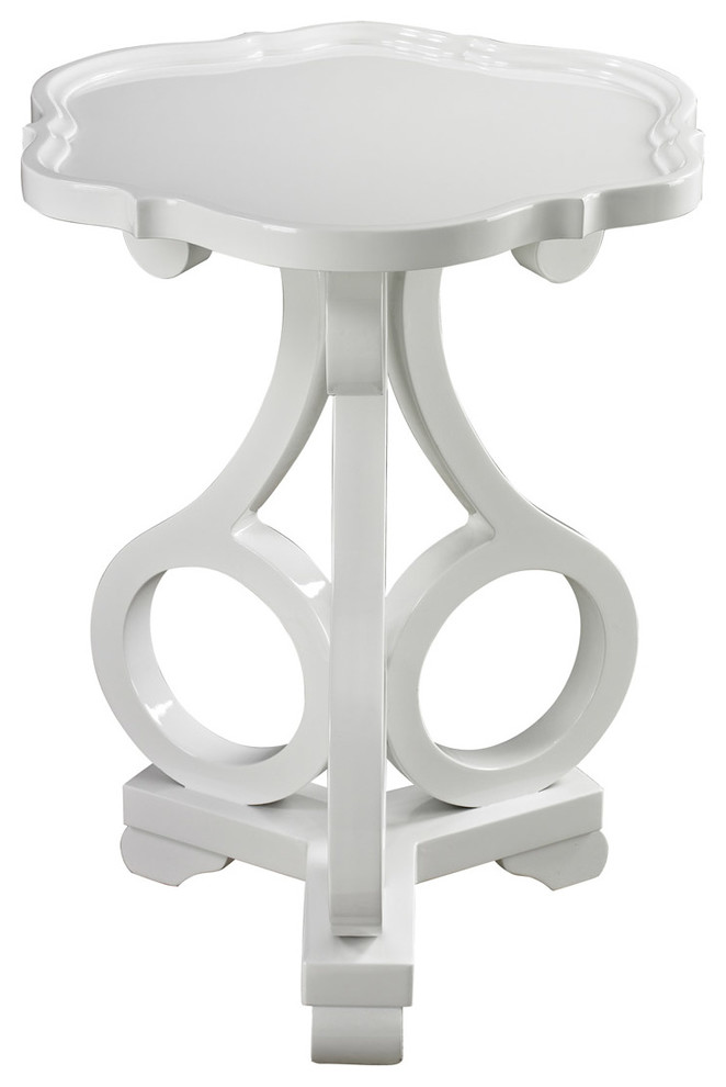 Gloss White Accent Table Contemporary Side Tables And End Tables