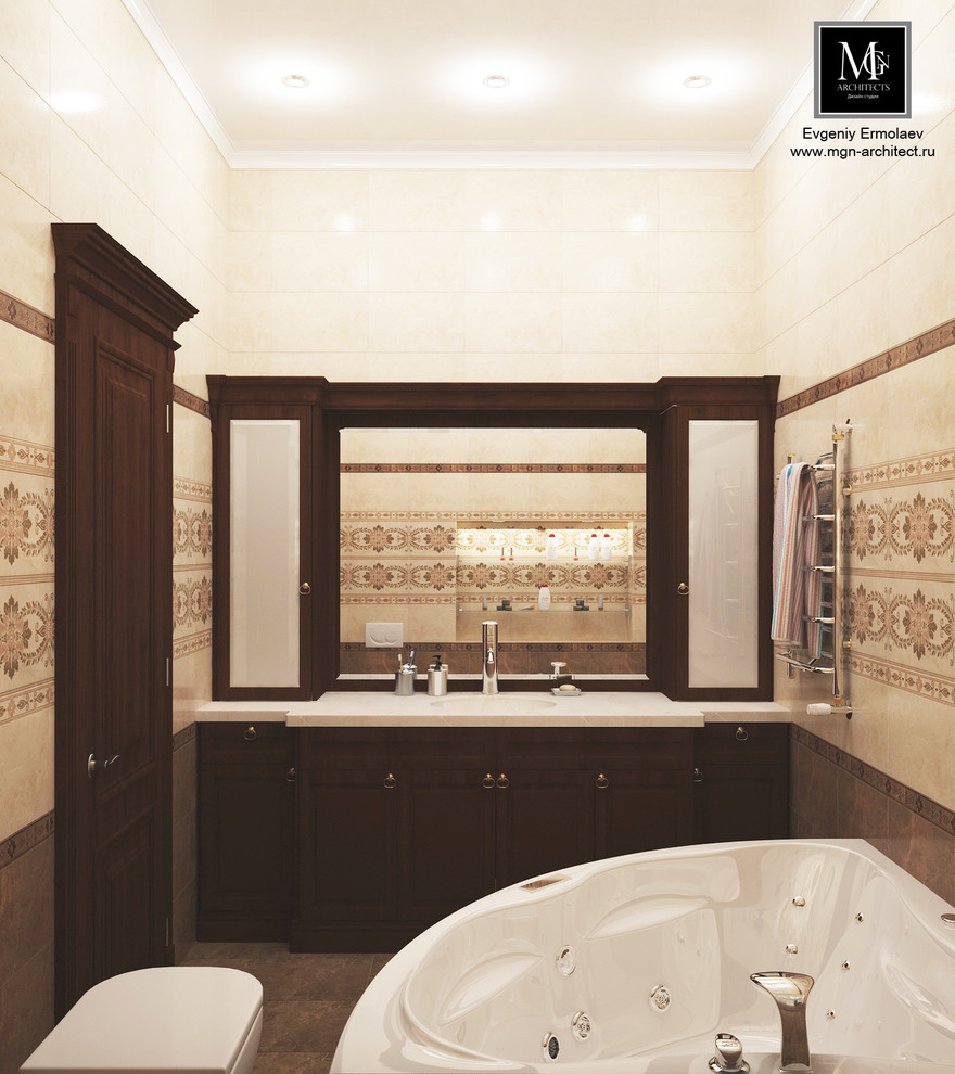 КП Иволги, дом в классическом стиле , темный вариант