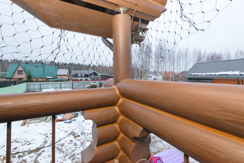 Баня из оцилидрованного бревна "Супонево"