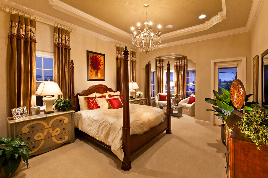 This is an example of a mediterranean bedroom in Tampa.