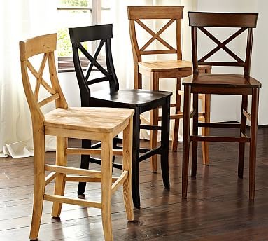 Aaron Barstool, Counter-Height, Rustic Pine stain