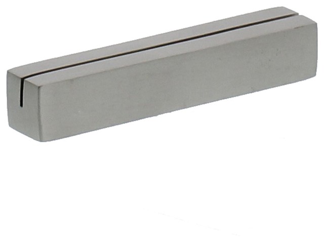 Silver Iron Place Card Holder SetNickel Metal Triangle Bar Simple