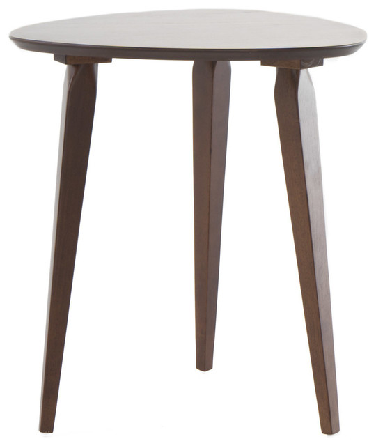 Gdf Studio Finnian Modernistic Designed Wood Finish End Table Walnut
