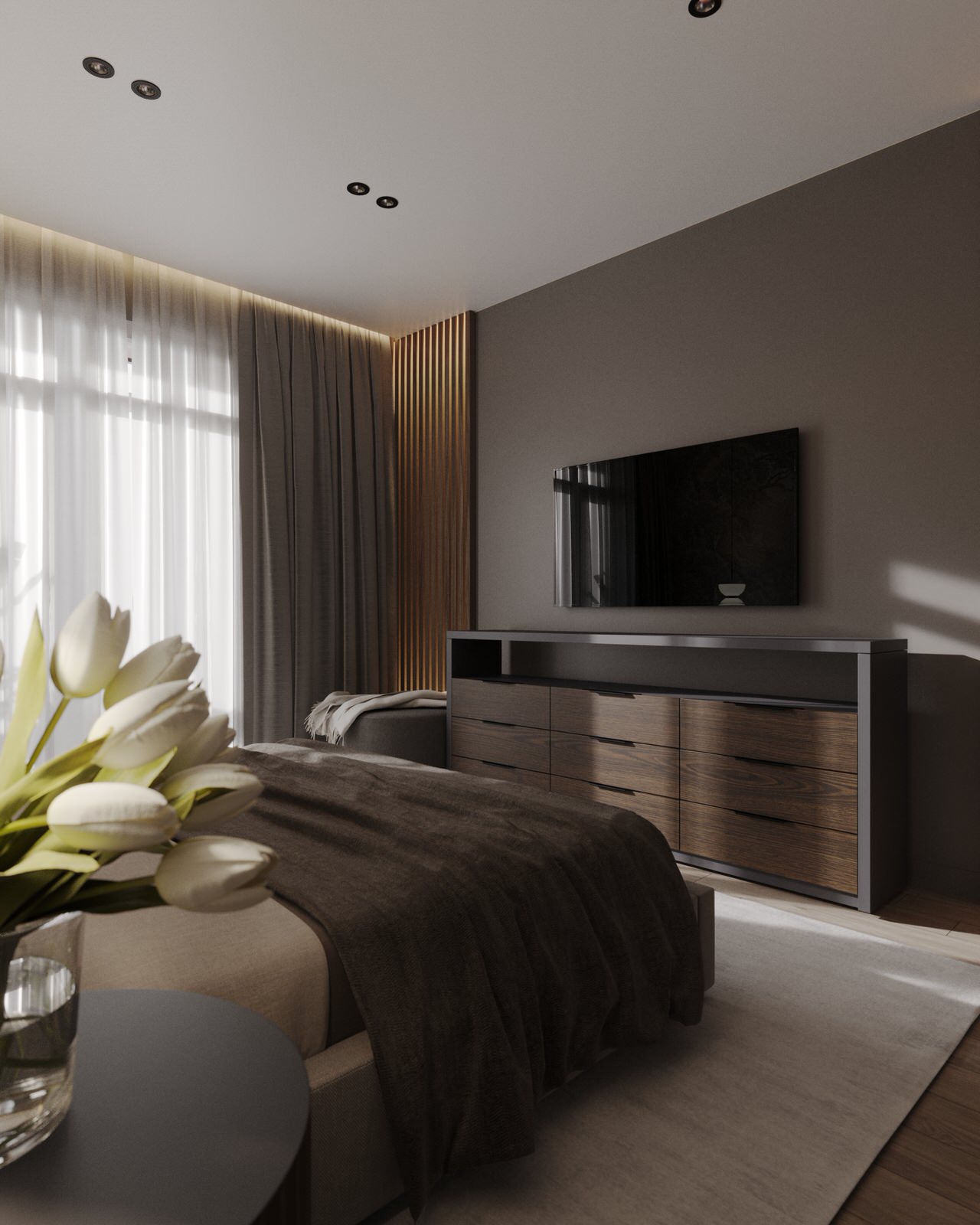 Двухкомнатная квартира с современным дизайном