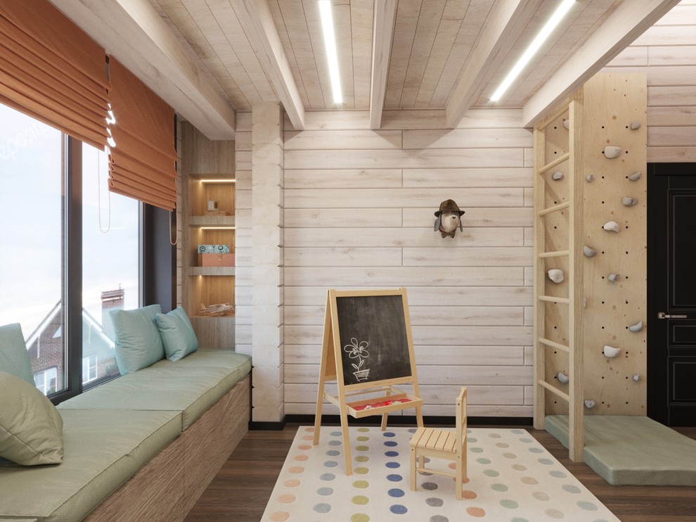 Интерьер жилого дома из клееного бруса  г. Владивосток